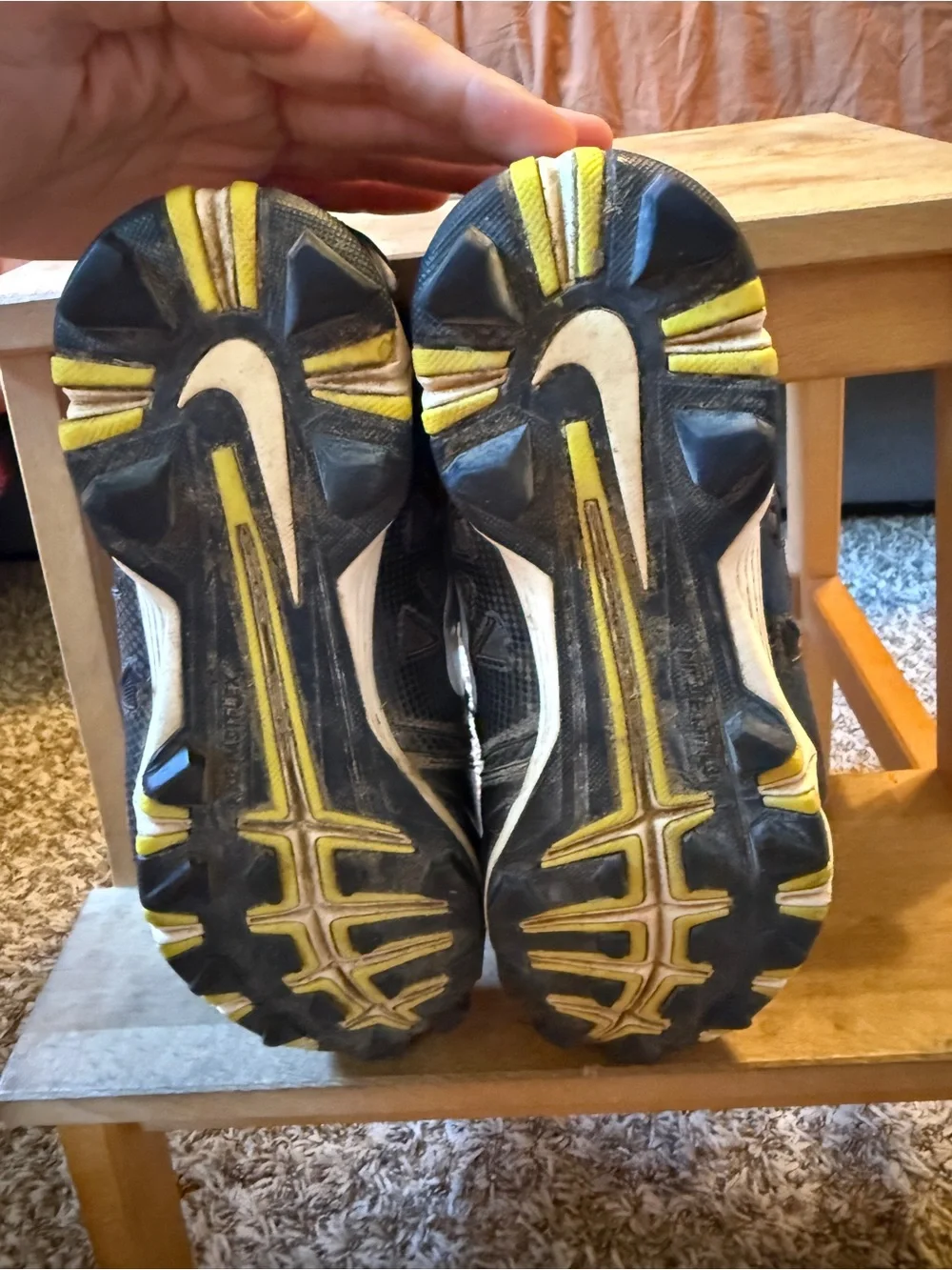 Nike Black and White Athletic Cleats
